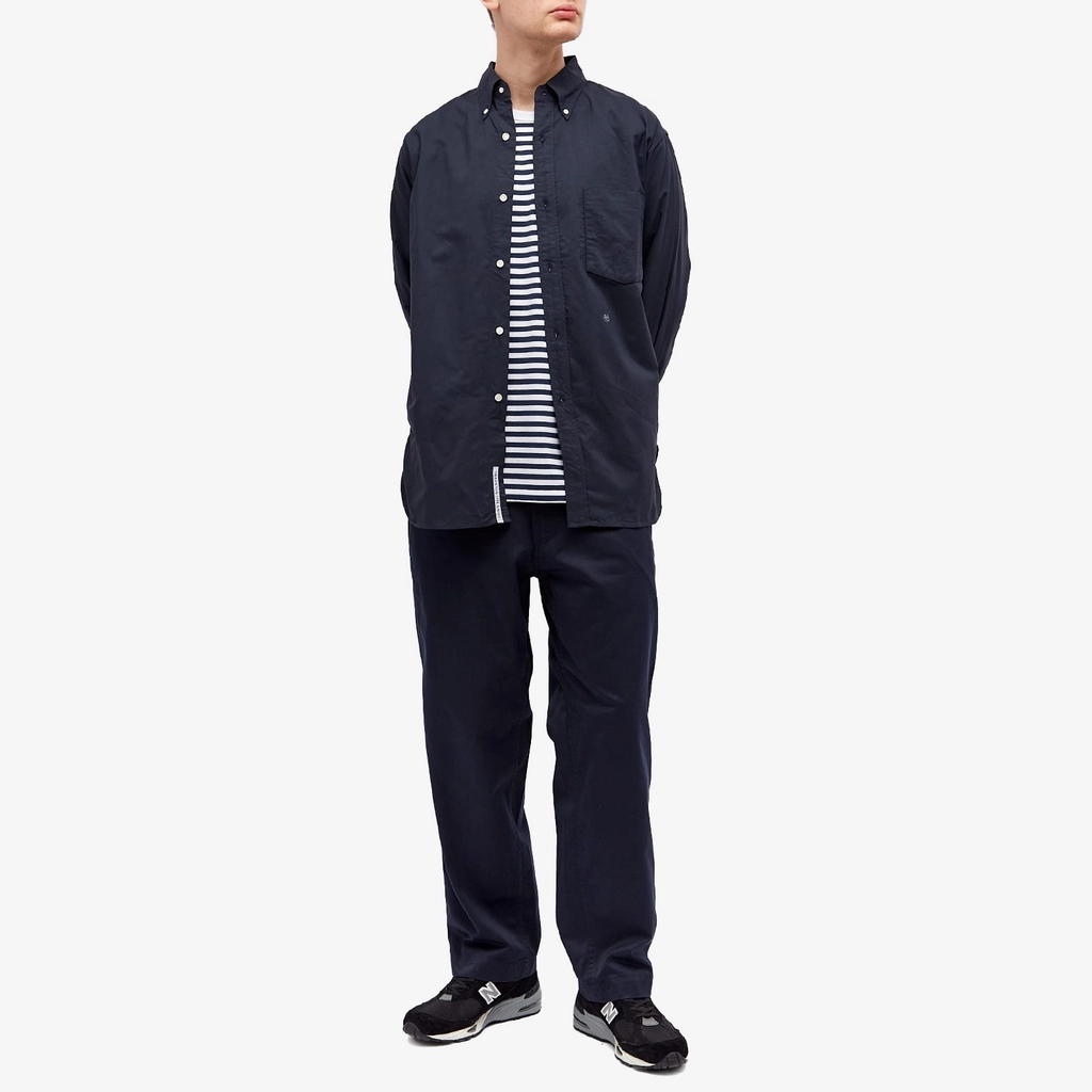 Nanamica Men's Button Down Wind Shirt Dark Navy