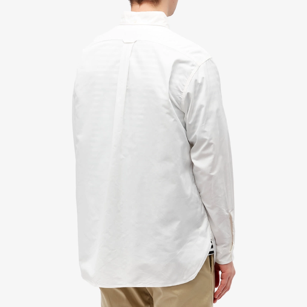 Nanamica Men's Button Down Wind Shirt White