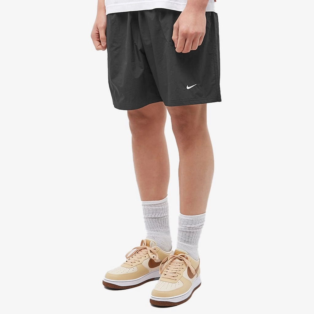 Nike Men's Solo Swoosh Woven Shorts Black/White