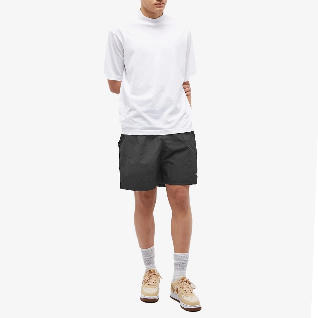 Nike Men's Solo Swoosh Woven Shorts Black/White