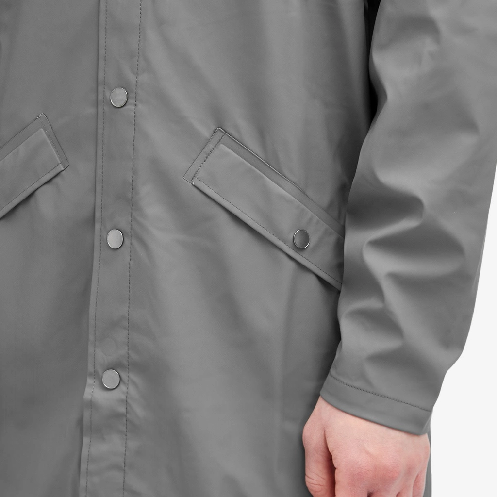 RAINS Men's Long Jacket Grey