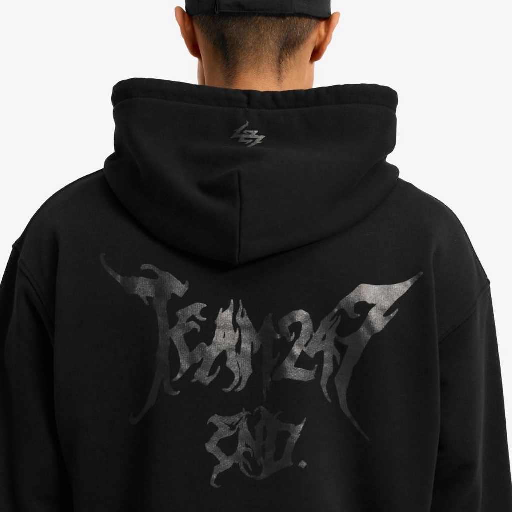 Represent END. x  Men's 247 Oversized Hoodie Jet Black