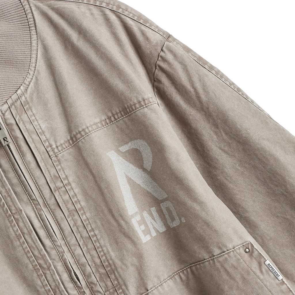 Represent END. x  Men's Utility Bomber Jacket Vintage Brown