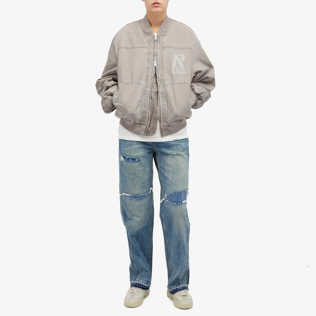 Represent END. x  Men's Utility Bomber Jacket Vintage Brown