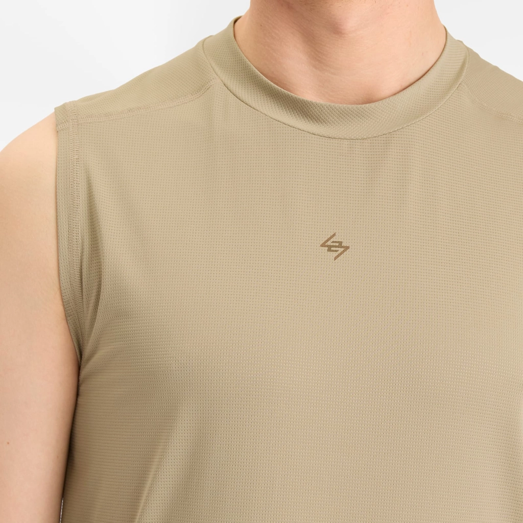 Represent Men's 247 Contour Run Tank T-Shirt Pebble