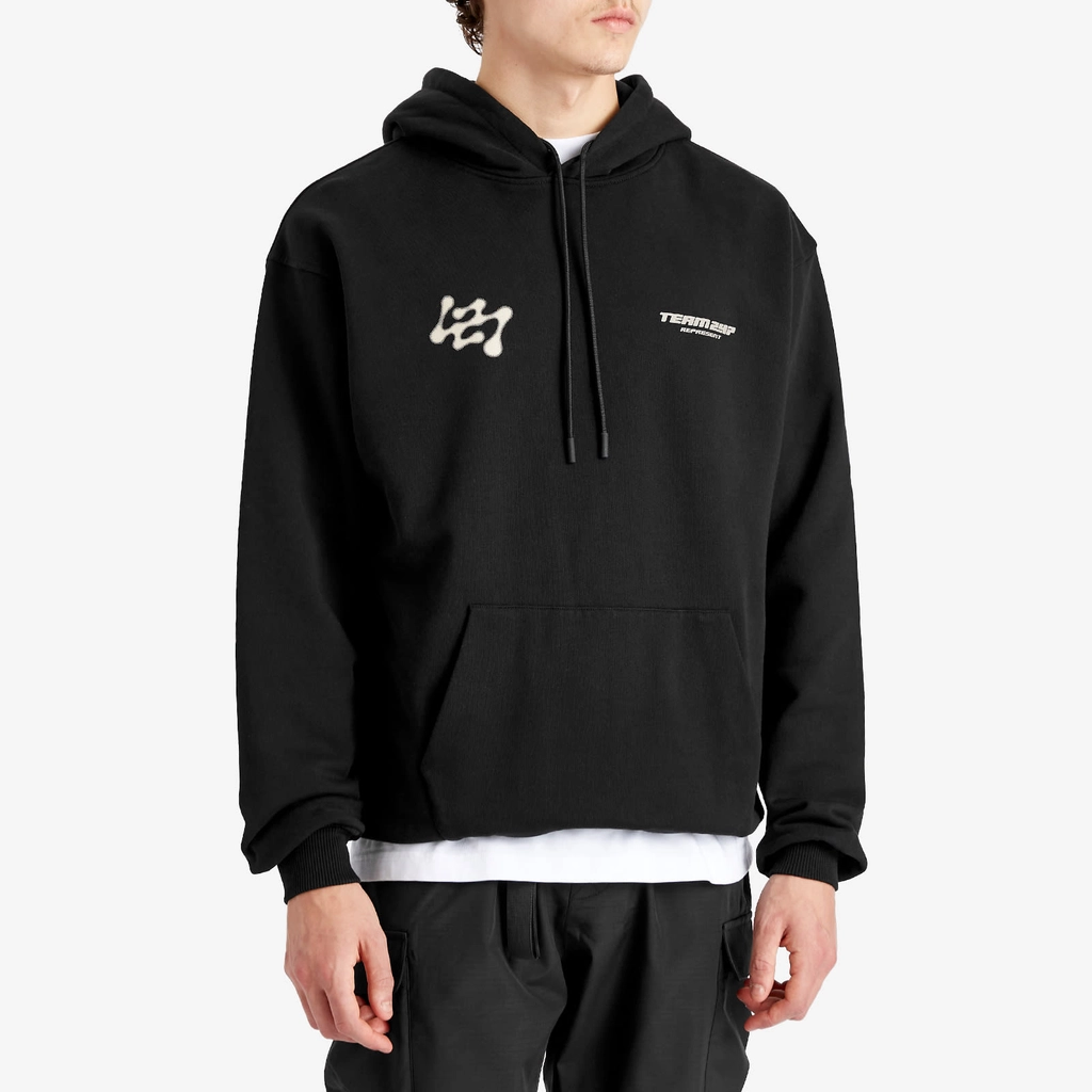Represent Men's 247 Future Terrains Oversized Hoodie Black