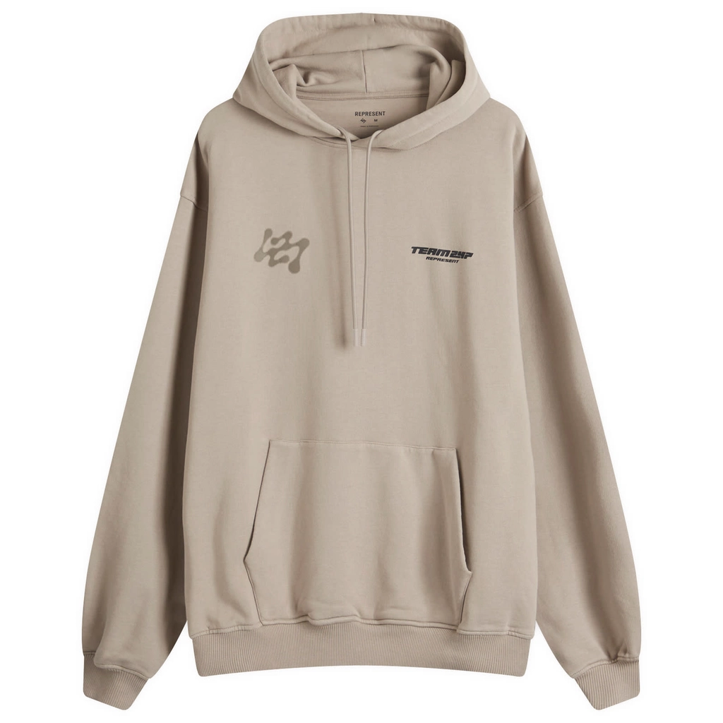 Represent Men's 247 Future Terrains Oversized Hoodie Moonrock