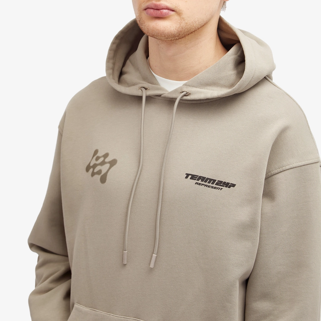 Represent Men's 247 Future Terrains Oversized Hoodie Moonrock