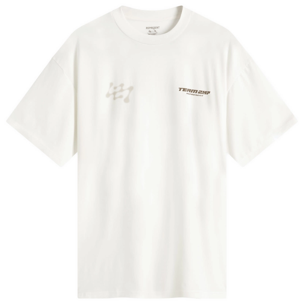 Represent Men's 247 Future Terrains Oversized T-Shirt Flat White