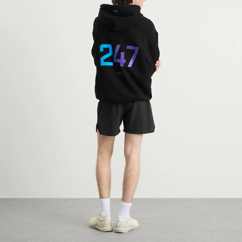 Represent Men's 247 Oversized Hoodie Black/Purple Fade