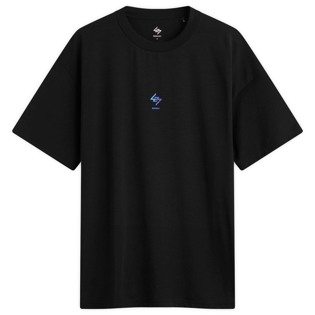 Represent Men's 247 Oversized T-Shirt Black/Purple Fade
