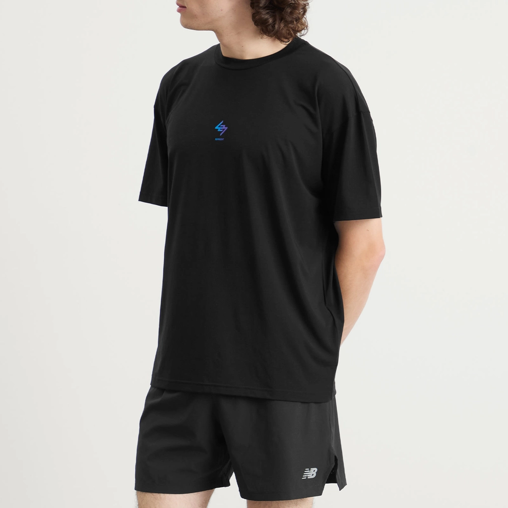 Represent Men's 247 Oversized T-Shirt Black/Purple Fade