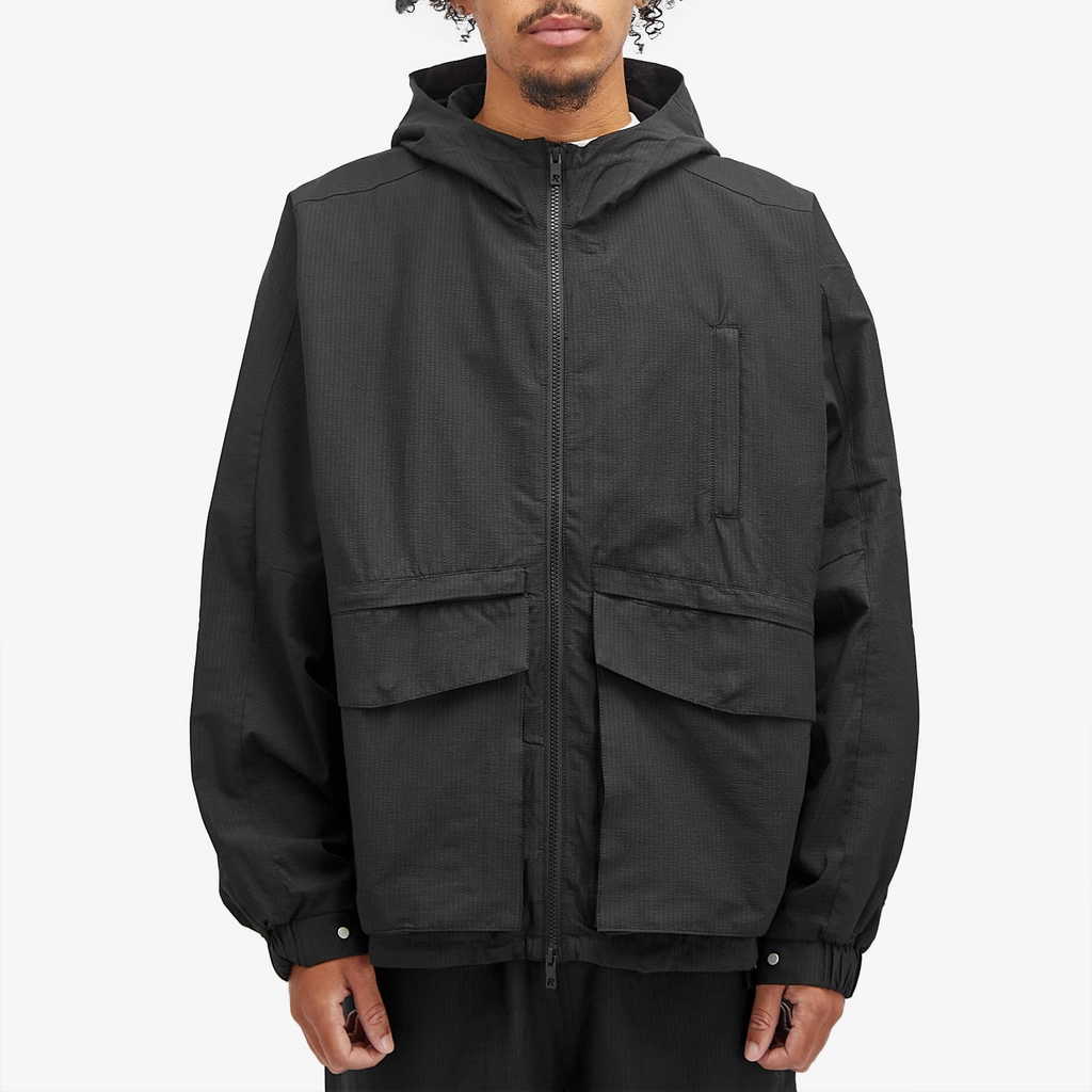 Represent Men's Batwing Zip Through Jet Black