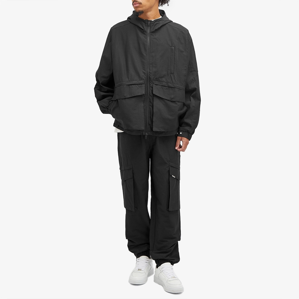 Represent Men's Batwing Zip Through Jet Black