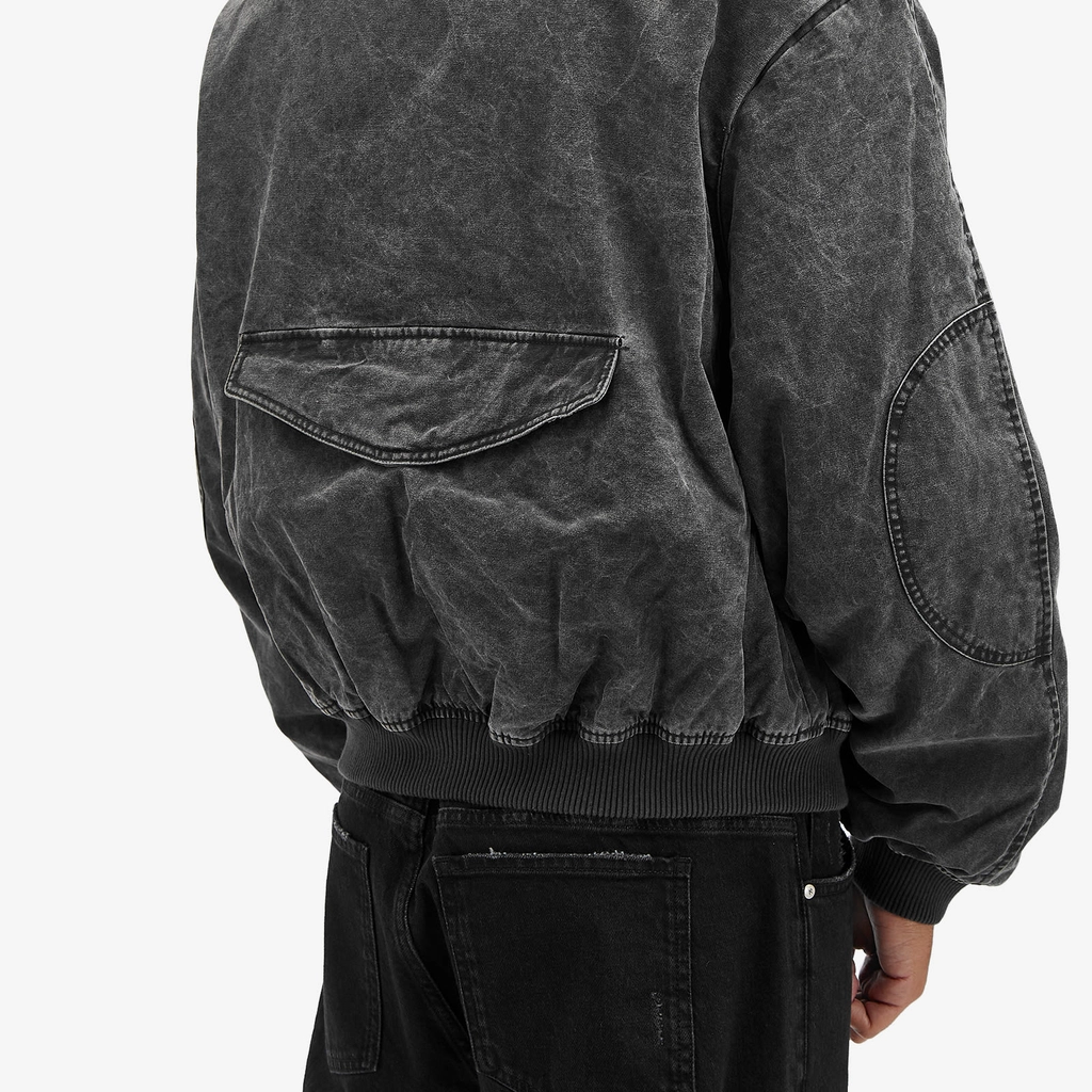 Represent Men's Inset Sleeve Bomber Stained Black