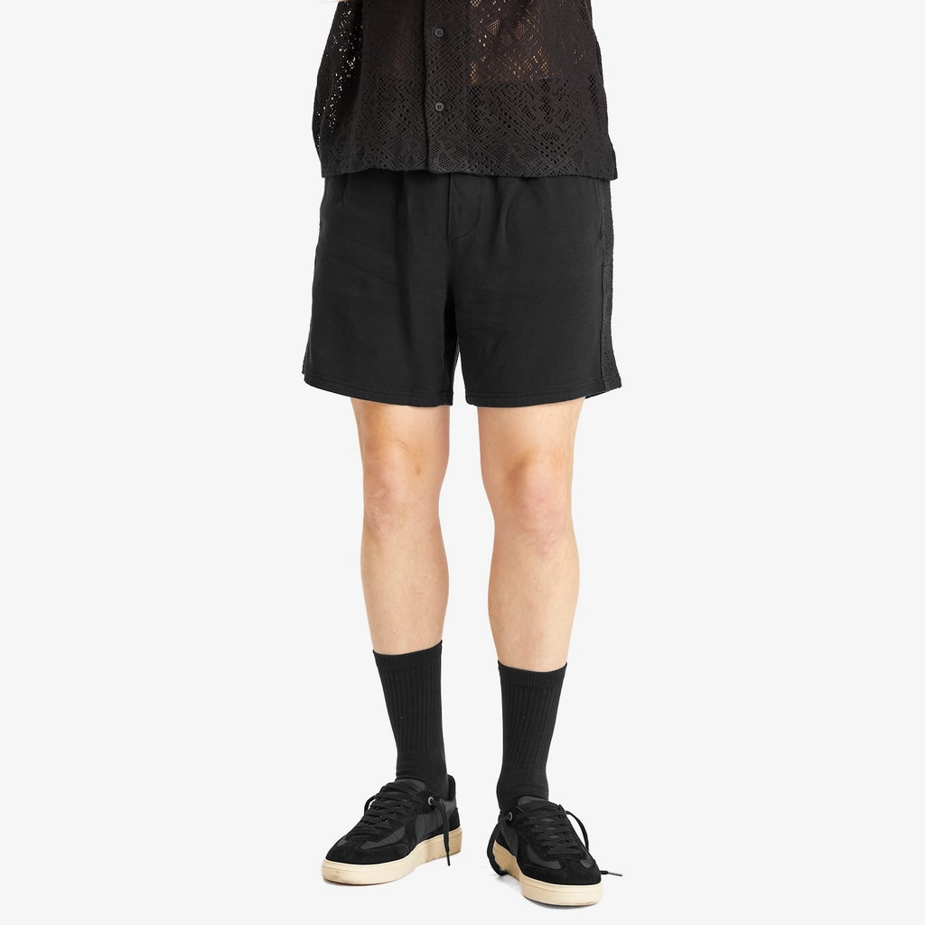 Represent Men's Knitted Panel Shorts Black