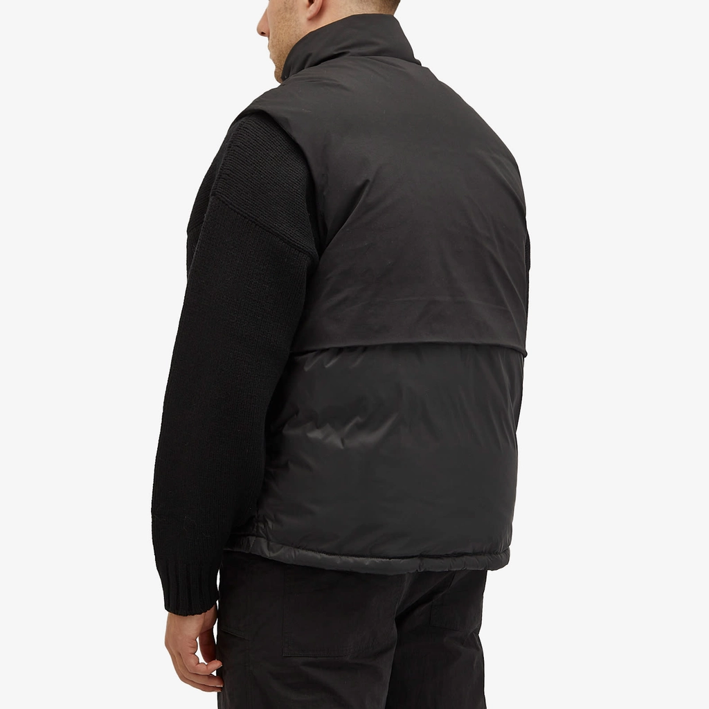Represent Men's Layered Puffer Gilet Jet Black