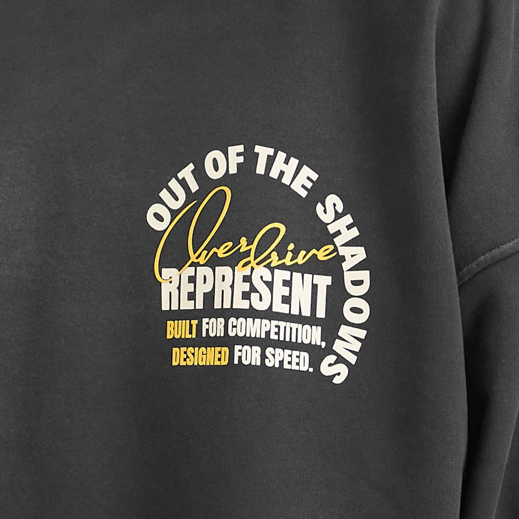 Represent Men's Out Of The Shadows Sweatshirt Stained Black