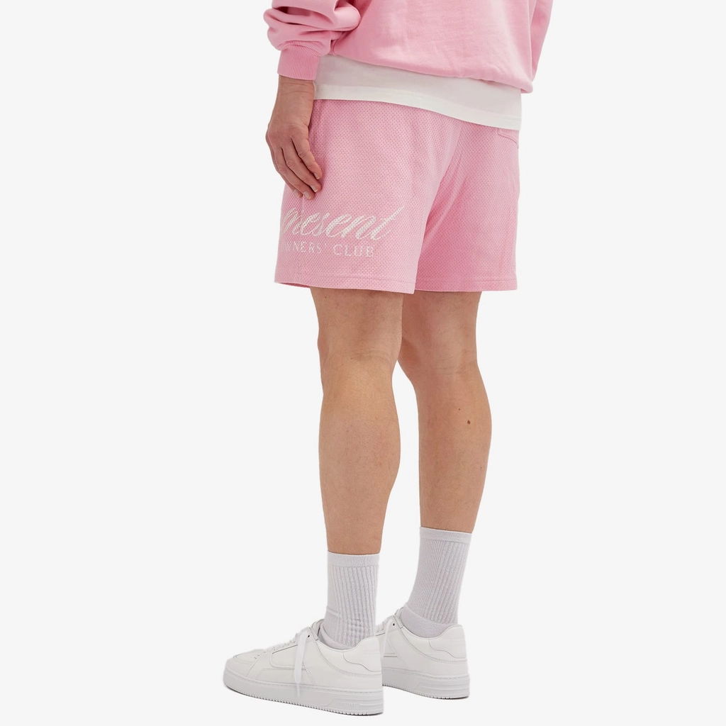 Represent Men's Owners Club Script Mesh Shorts Pink