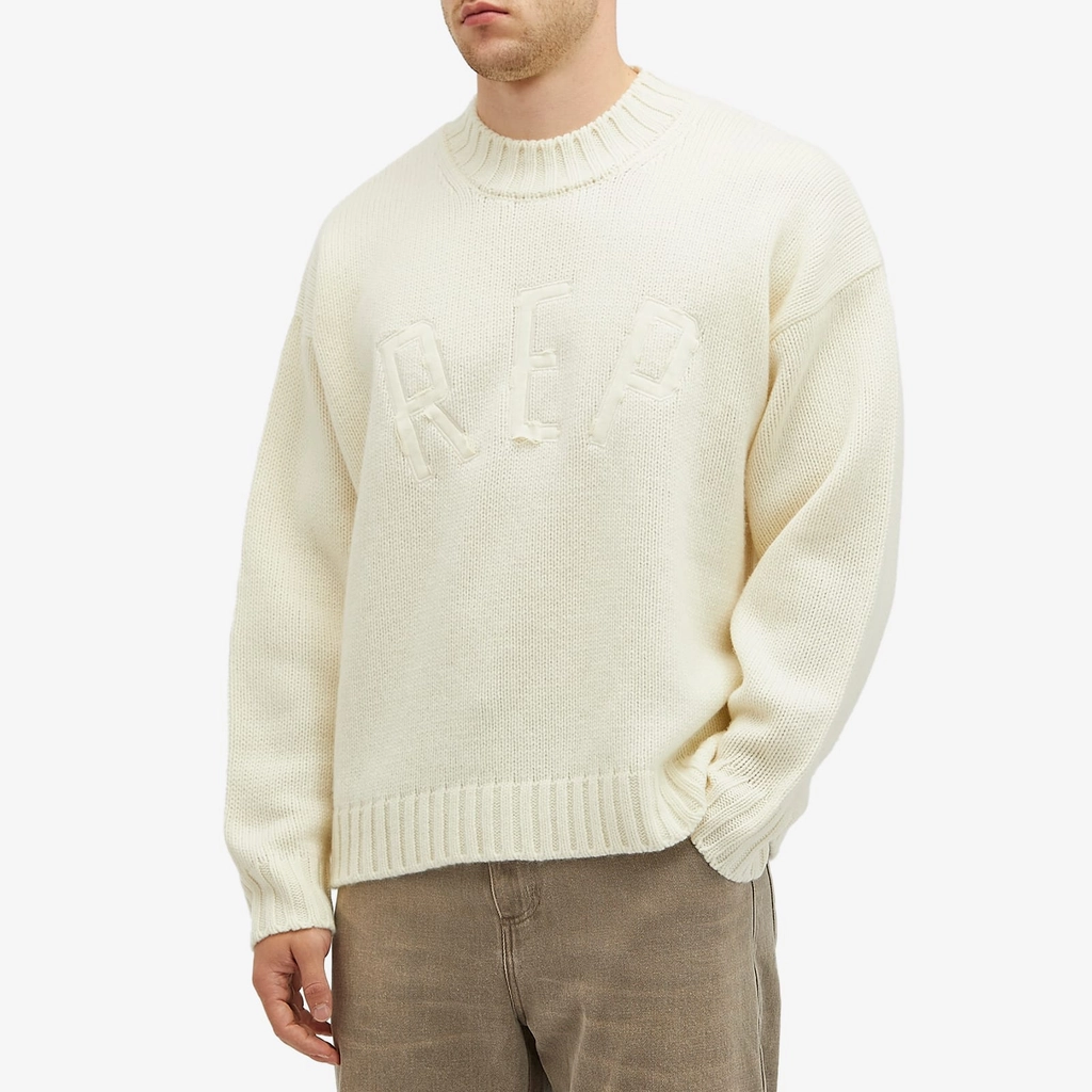 Represent Men's Rep Knit Jumper Oat