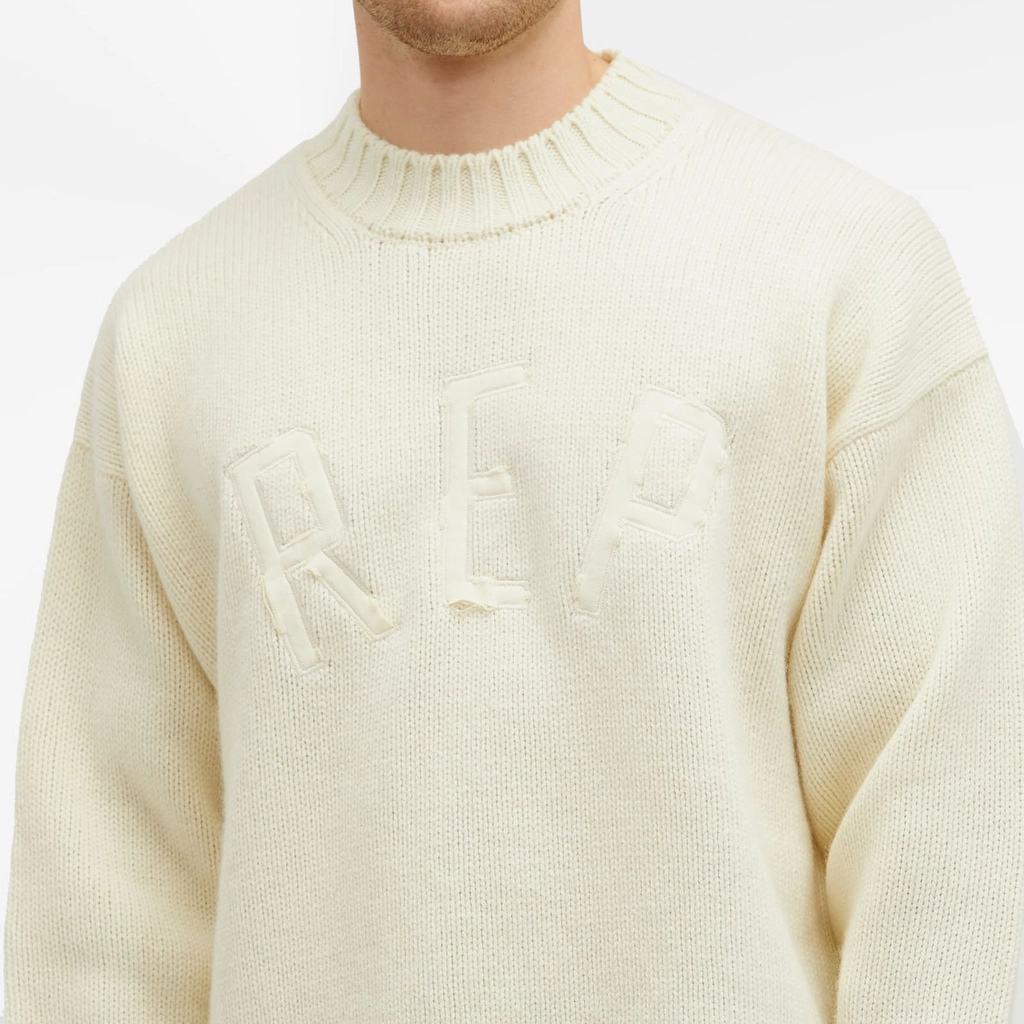 Represent Men's Rep Knit Jumper Oat