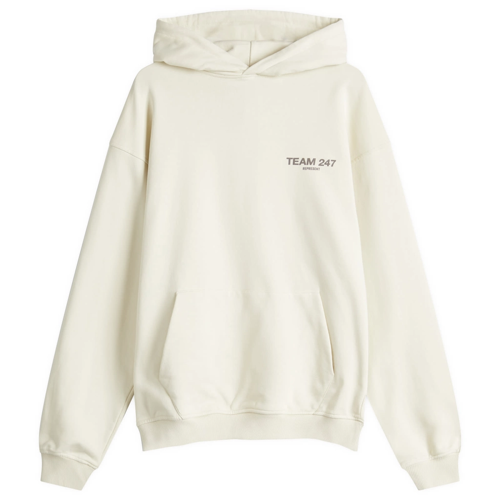 Represent Men's Team 247 Oversized Hoodie Cream