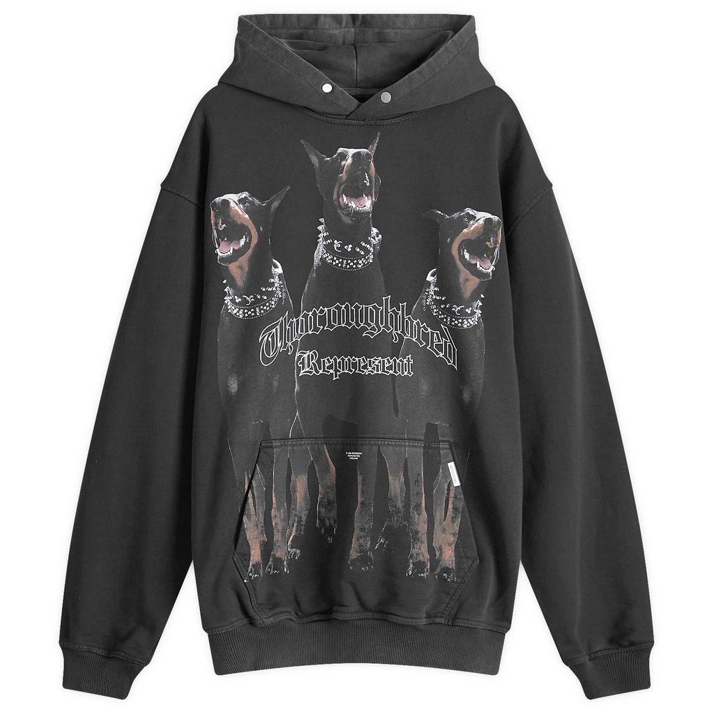Represent Men's Thoroughbred Hoodie Vintage Black