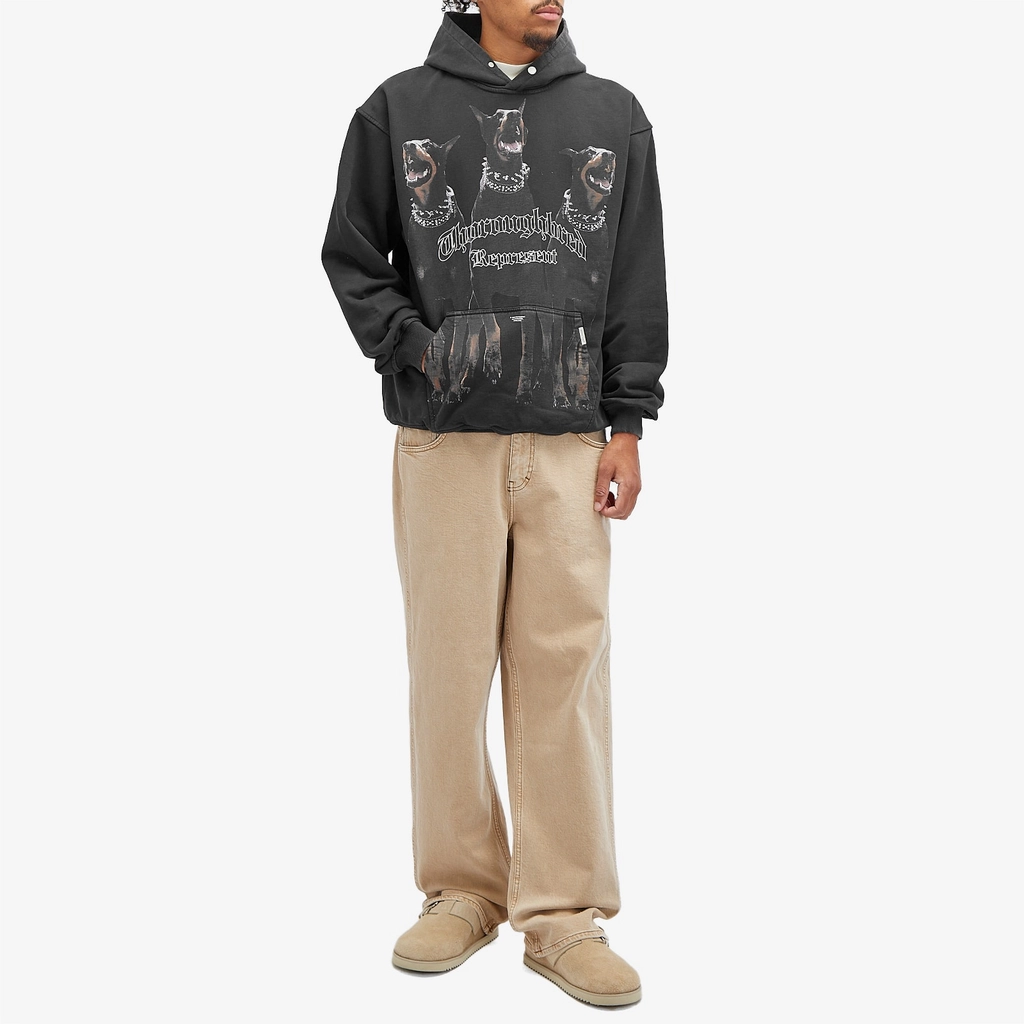 Represent Men's Thoroughbred Hoodie Vintage Black