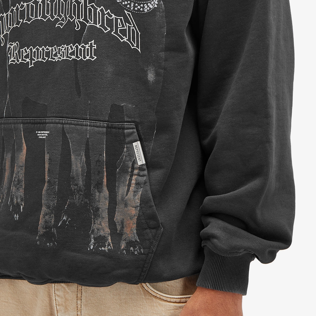 Represent Men's Thoroughbred Hoodie Vintage Black