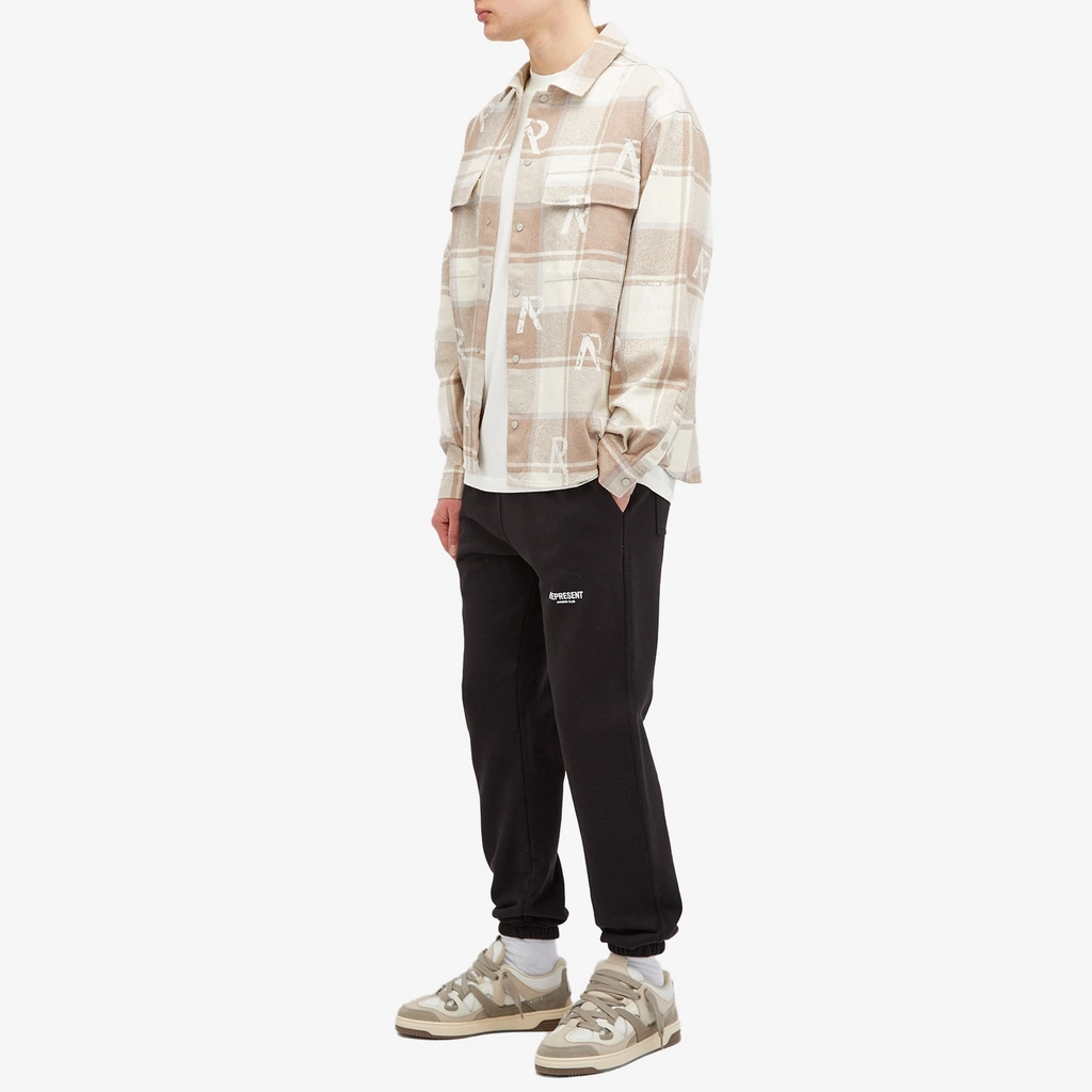 Represent Men's All Over Initial Flannel Shirt Cashmere