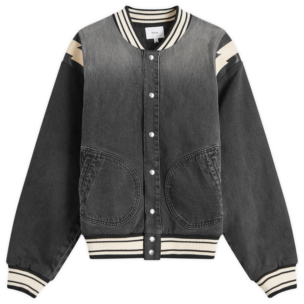 Rhude Men's Lighting Bomber Jacket Black