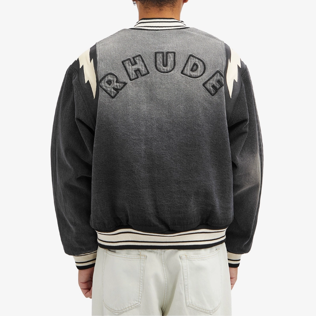 Rhude Men's Lighting Bomber Jacket Black