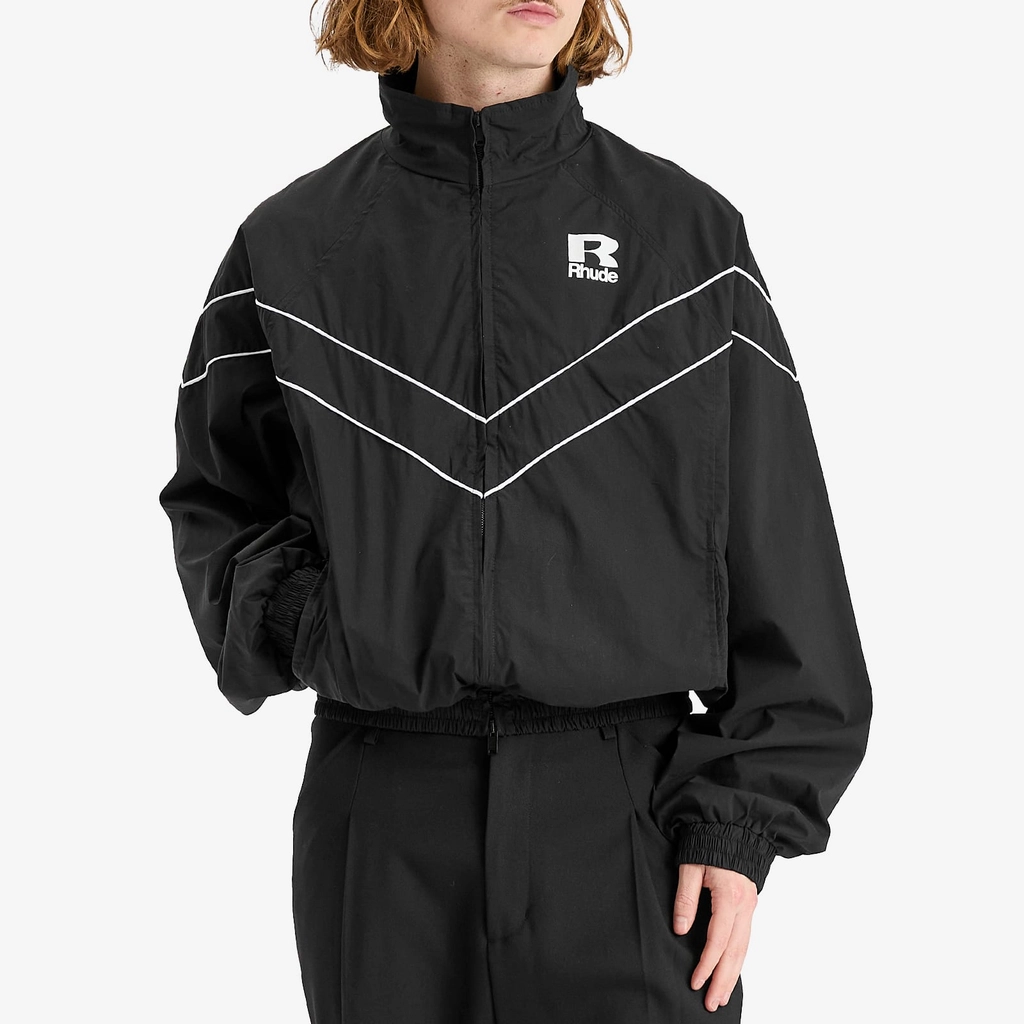 Rhude Men's Piping Raglan Track Jacket Black