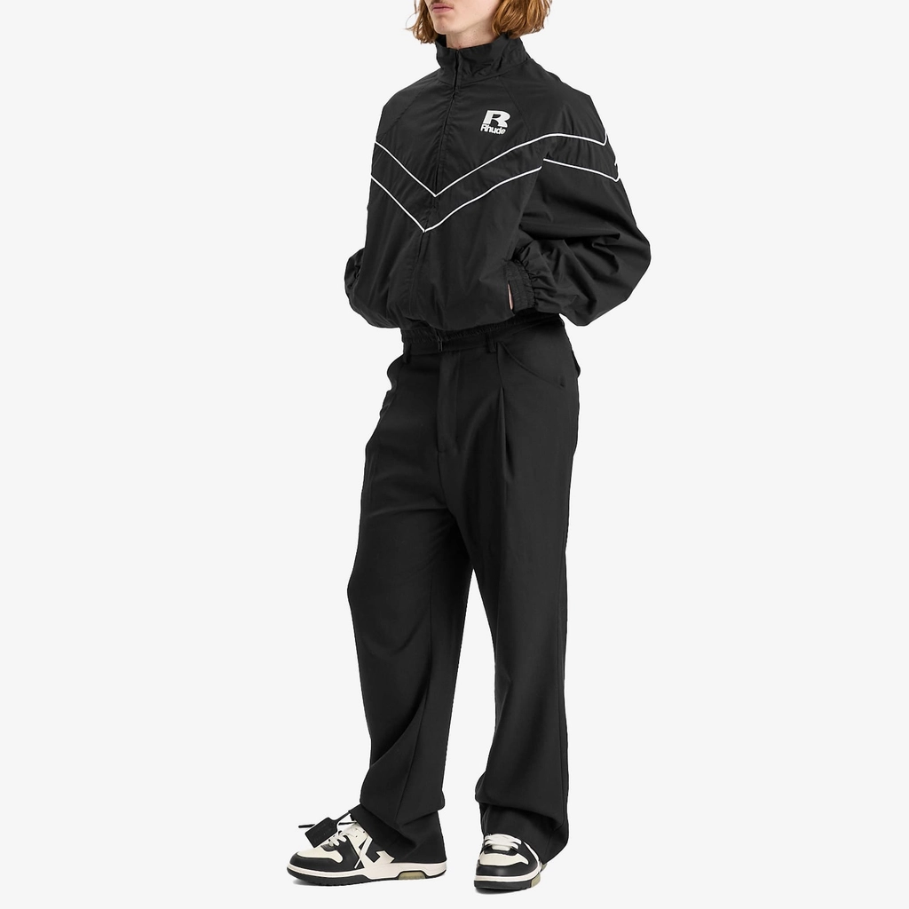 Rhude Men's Piping Raglan Track Jacket Black