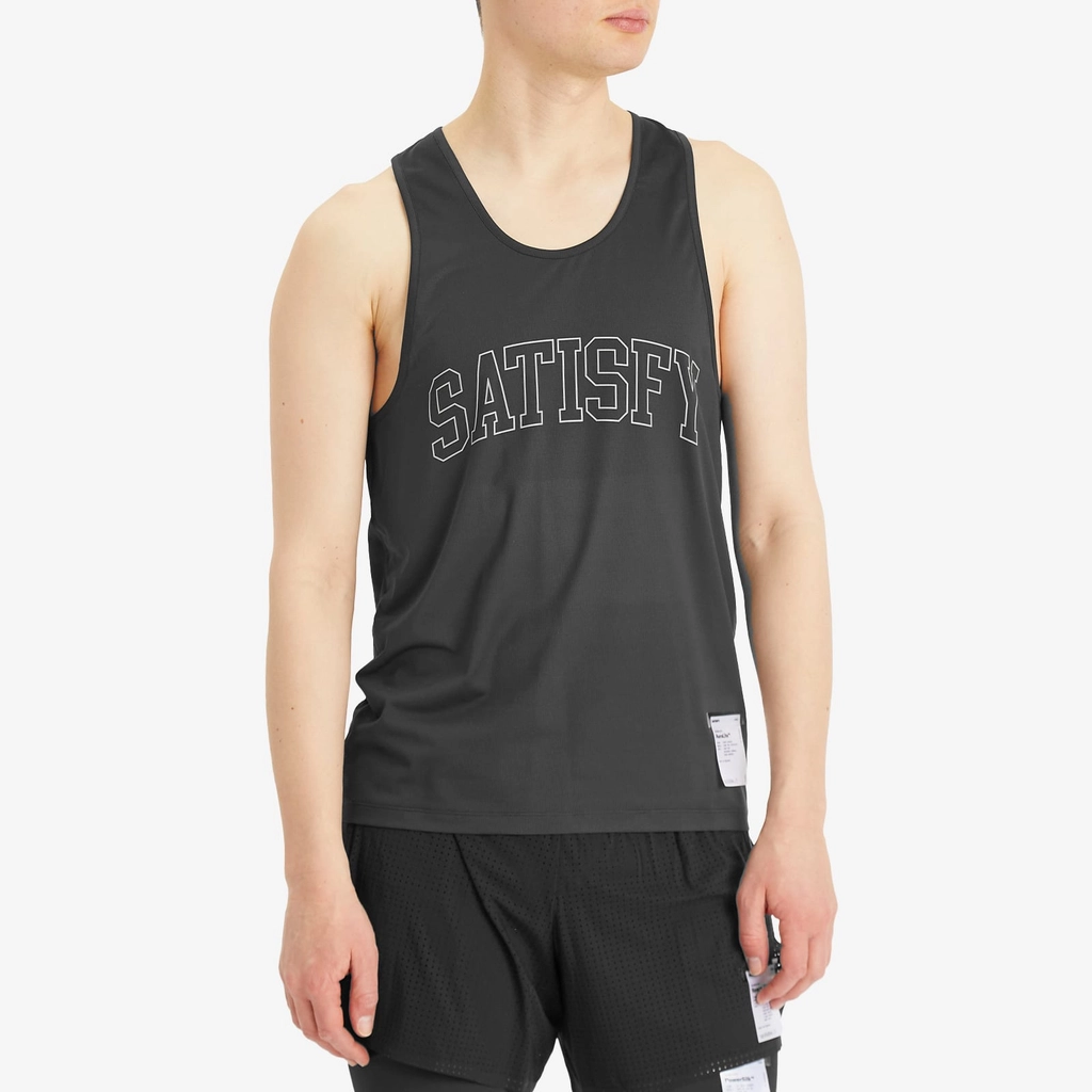 Satisfy Men's AuraLite™ Tech Singlet Black