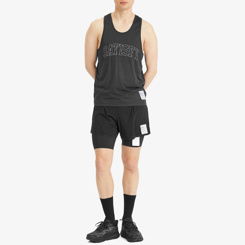 Satisfy Men's AuraLite™ Tech Singlet Black