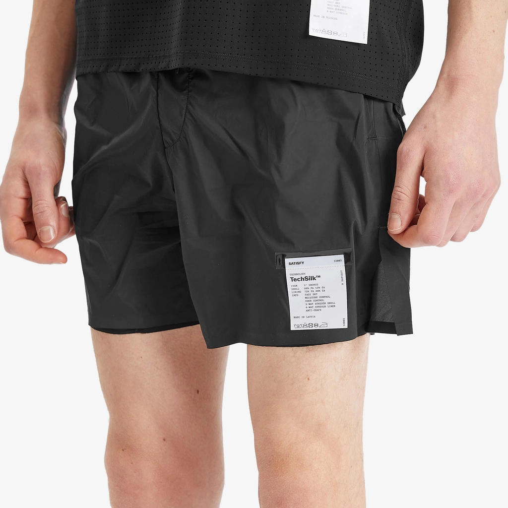 Satisfy Men's TechSilk  5  Shorts Black