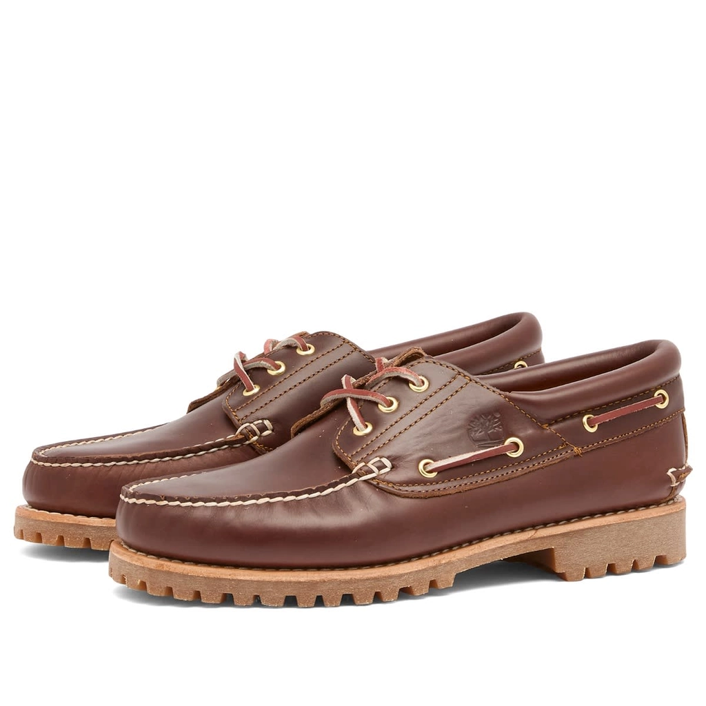 Timberland Men's 3-Eye Classic Lug Shoe Medium Brown Full Grain