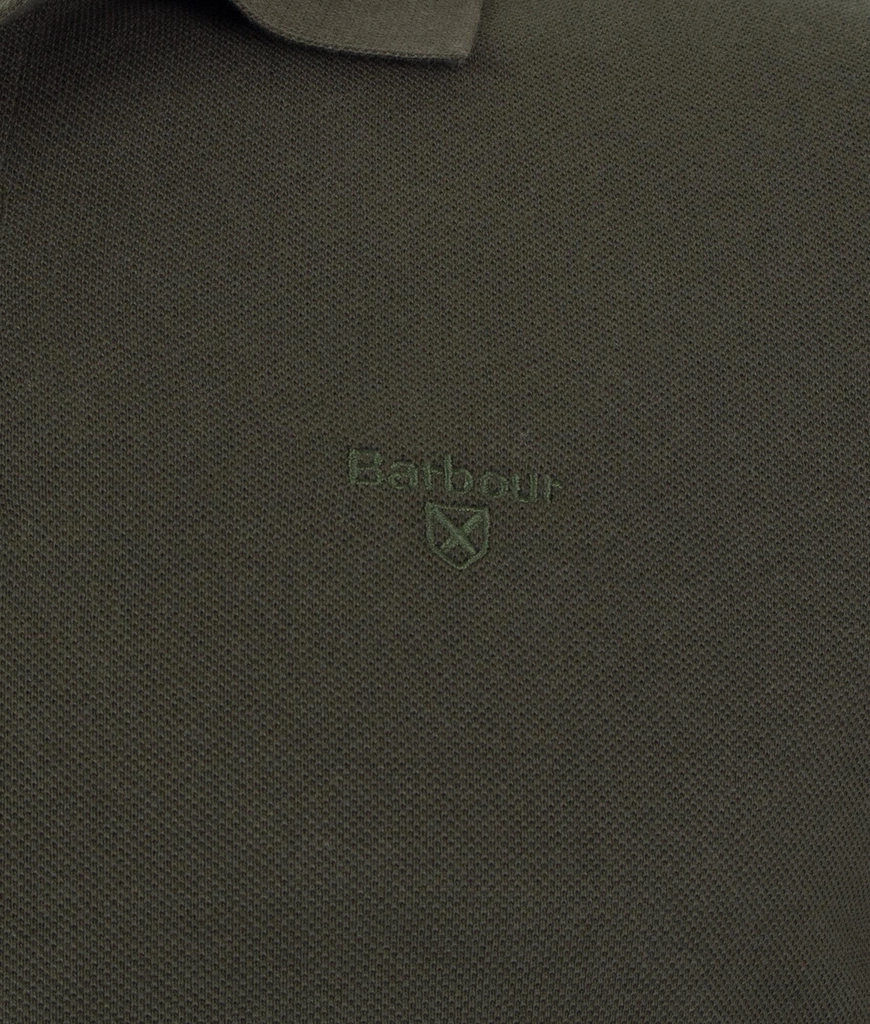 Barbour Mens Long Sleeve Tartan Placket Polo Shirt
