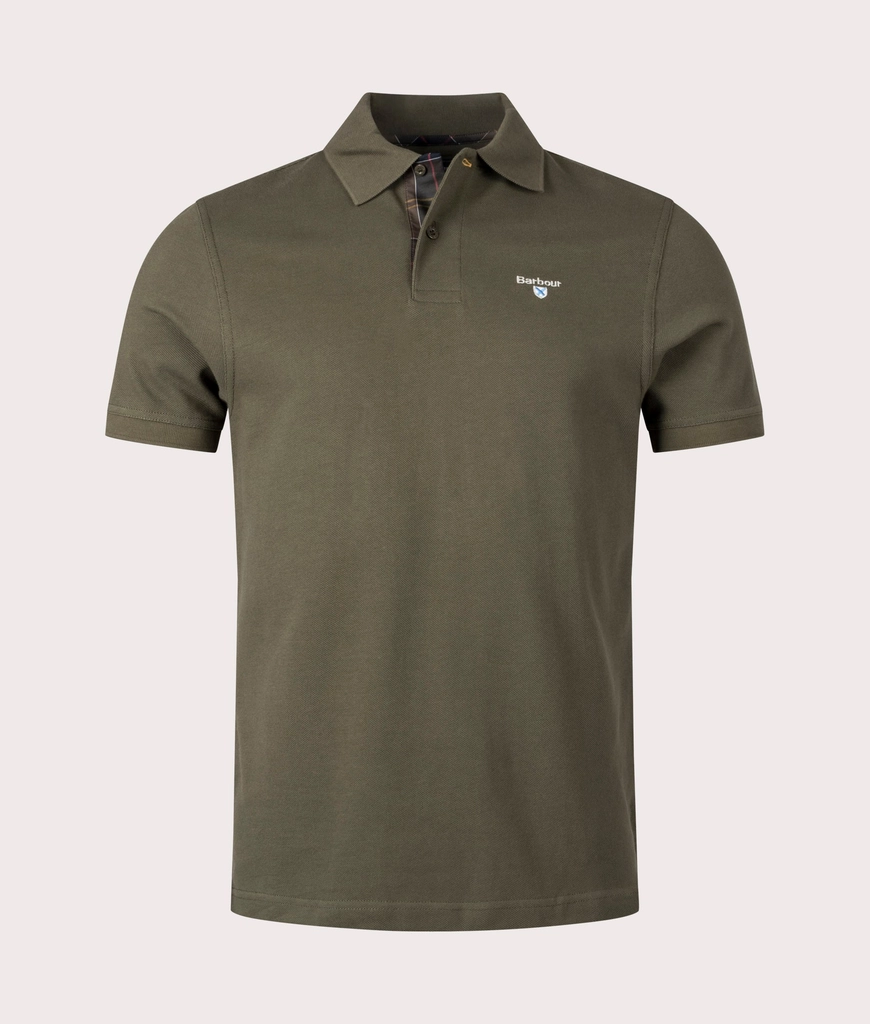 Barbour Mens Tartan Pique Polo Shirt
