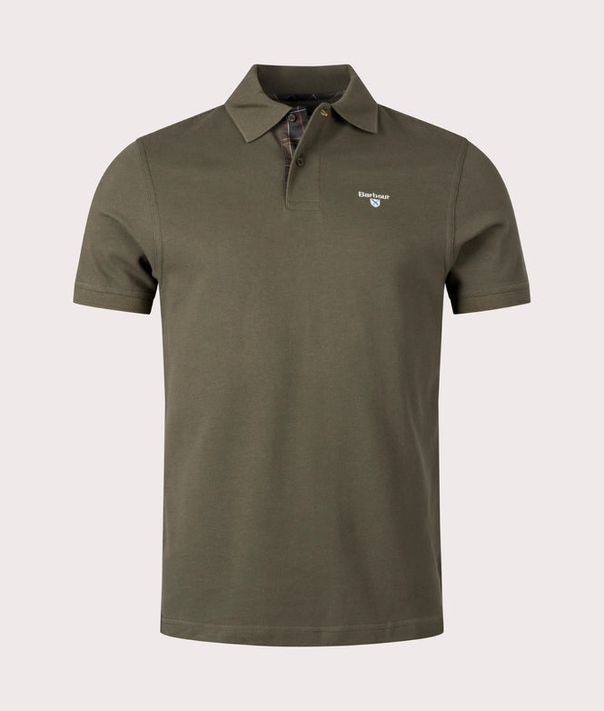 Barbour Mens Tartan Pique Polo Shirt