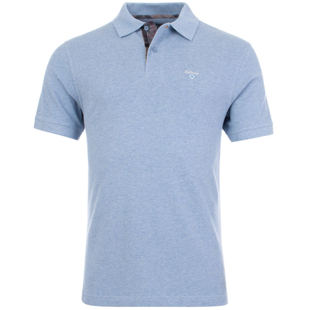 Barbour Mens Tartan Placket Pique Polo