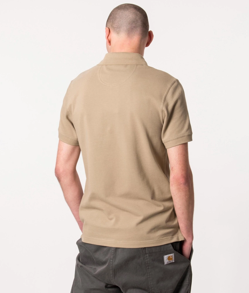 Barbour Mens Tartan Placket Pique Polo Shirt