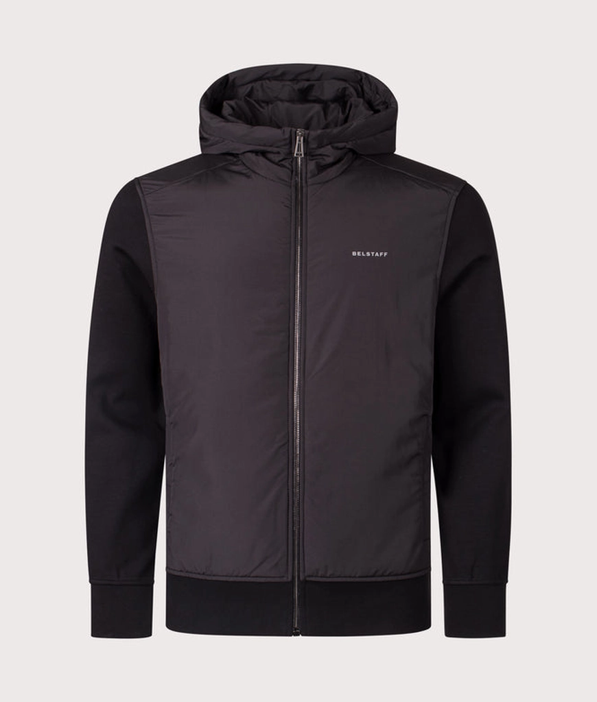 Belstaff Mens Alloy Zip Through Hoodie