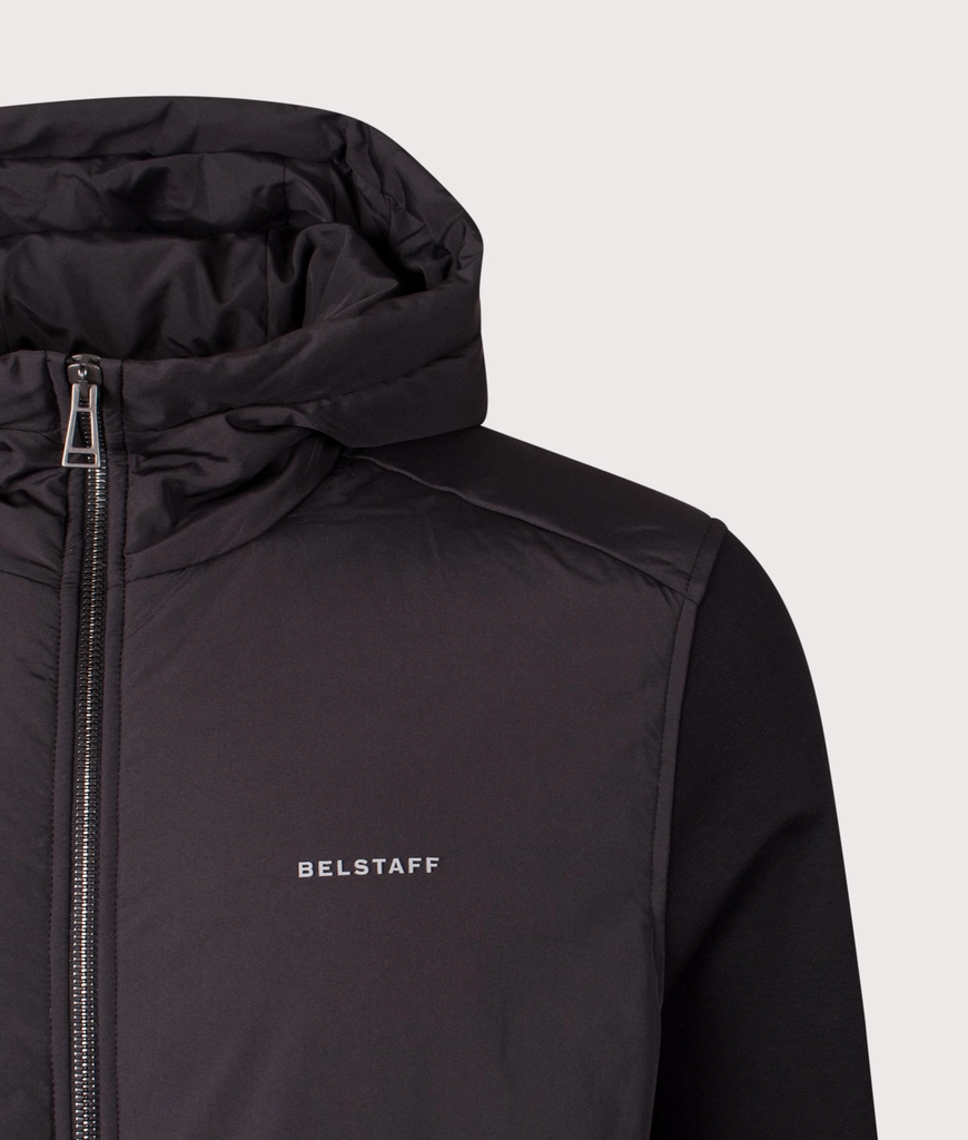 Belstaff Mens Alloy Zip Through Hoodie