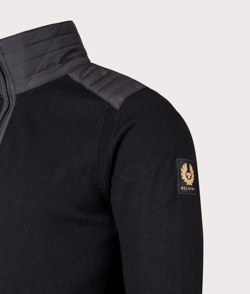 Belstaff Mens Kilmington Quarter Zip Jumper