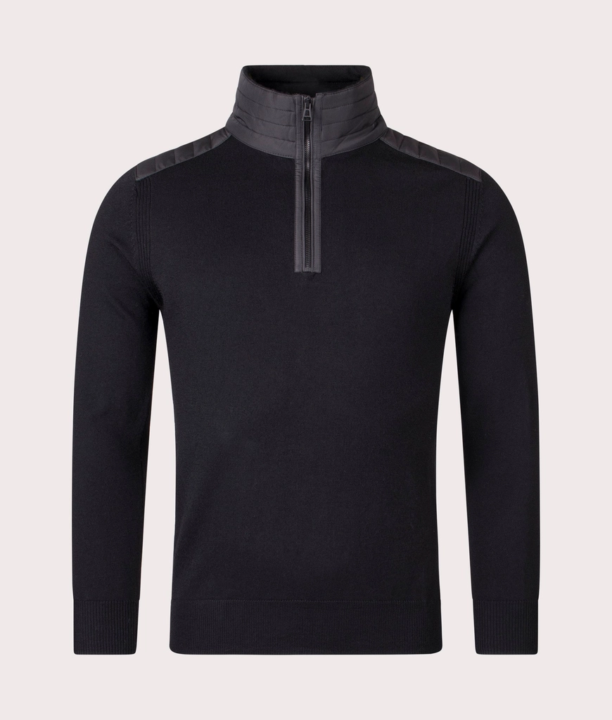 Belstaff Mens Kilmington Quarter Zip Jumper