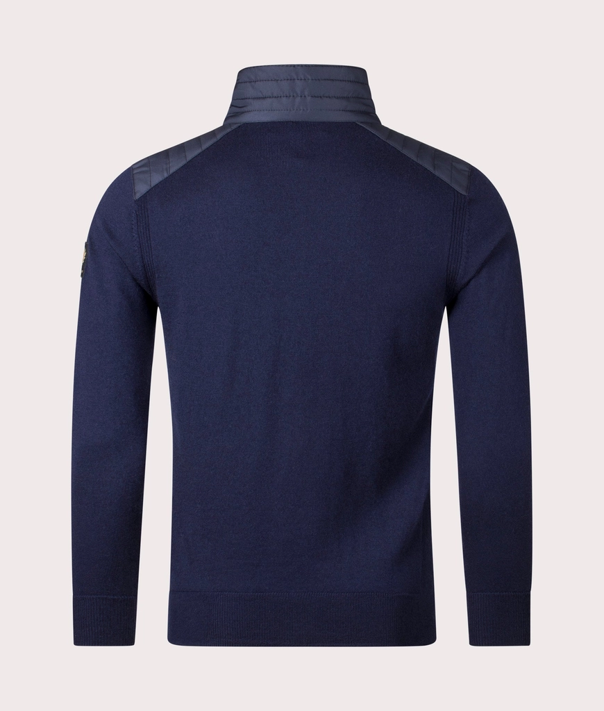 Belstaff Mens Kilmington Quarter Zip Jumper