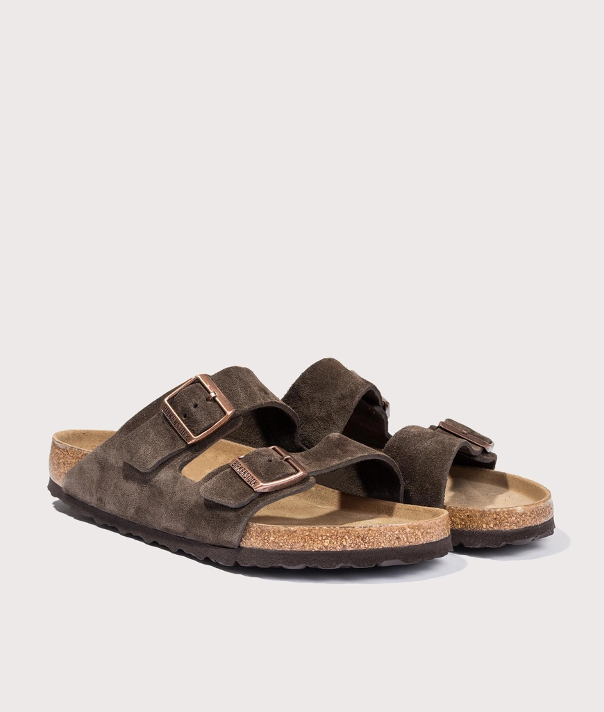 Birkenstock Mens Arizona Suede Leather Sandals