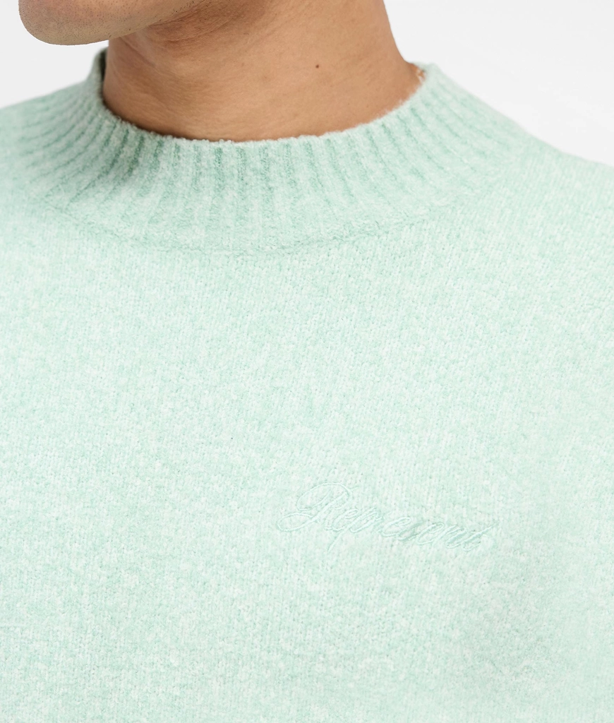 Represent Mens Oversized Fit Marled Knit Jumper